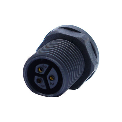 M20 Ip67 Panel Mount Connector Self Locking Screw Male Outdoor สําหรับไฟ LED