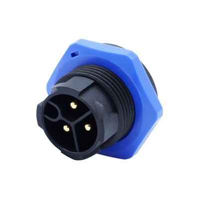 ชายด้านหลังแพนเนล Mount Socket M20 ปิดตัวเอง กันน้ํา LED IP67 Connectors