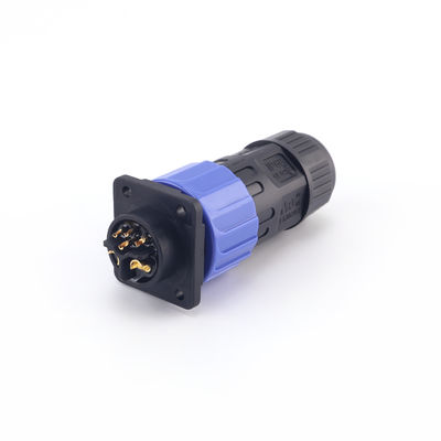 Customized IP67 Waterproof Plug, M23 Panel Mount Female Electric Self-locking Waterproof Connector