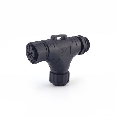 ราคาโรงงาน IP68 3 ทาง M25 ขั้วต่อแบบติดตั้งบนแผงกันน้ำรูปตัว T ตัวผู้ตัวเมีย ขั้วต่อสายเคเบิลกันน้ำกลางแจ้ง