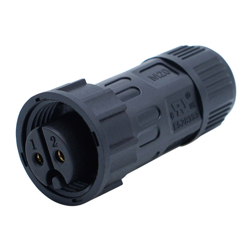 พานล์ Mount Socket M20 2-4 Pin Screw Type เครื่องเชื่อม LED กันน้ํา IP67