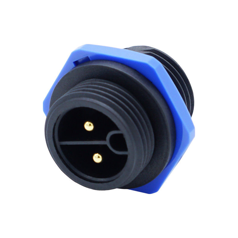 ชายด้านหลังแพนเนล Mount Socket M20 2-4 Pin สกรูชนิด กันน้ํา LED IP67 เครื่องเชื่อม
