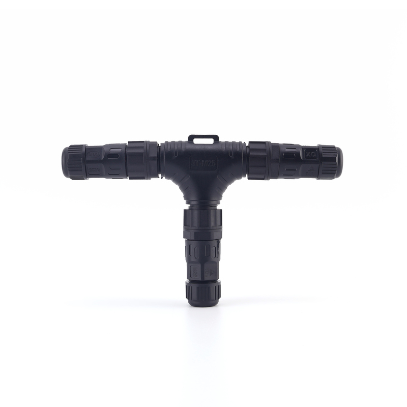ประกอบชนิดสกรู Tee 3 ทาง เครื่องเชื่อมกันน้ํา, M25 IP68 ความดันสูงภายนอก LED สตั๊กไฟฟ้ากันน้ํา